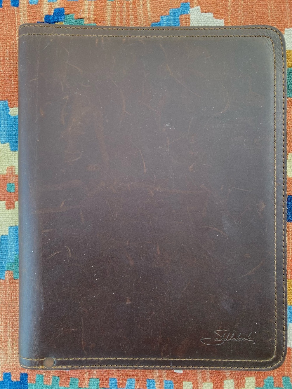 Saddleback Leather Company Portfolio, Dark Coffee Brown. Full Grain Leather